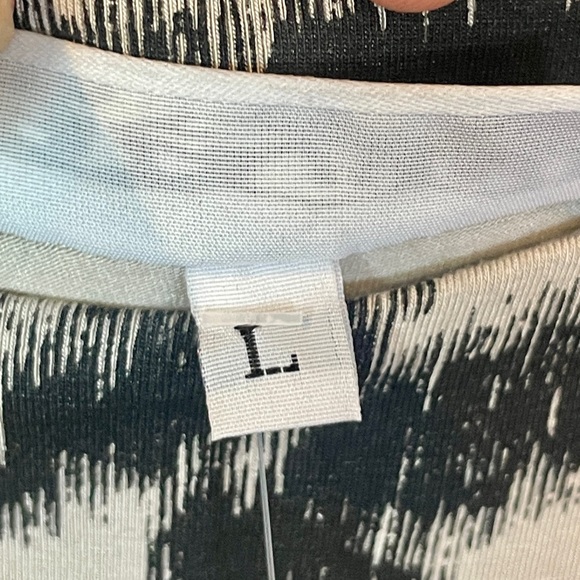 Bryn Walker NWT Large Wilder Tunic Top Blouse Dolman Parsnip Tan Black $178 - Picture 4 of 7